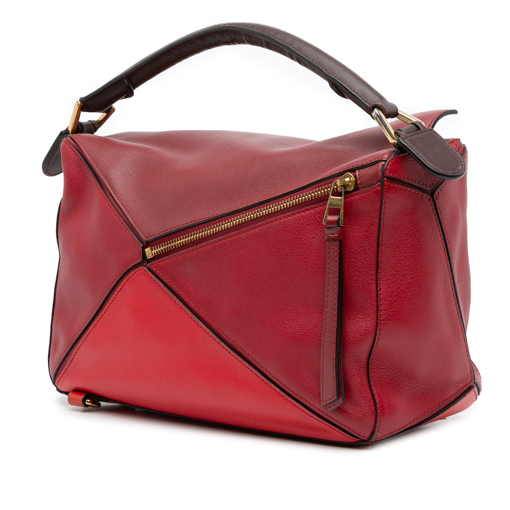 Pre-Loved LOEWE Medium Tricolor Calfskin Puzzle Satchel - Picture 2 of 10